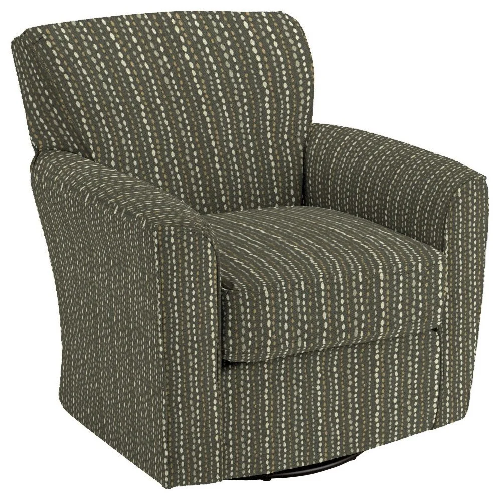 Best Home Furnishings Kaylee 2887 33023A Kaylee Swivel Barrel Arm Chair